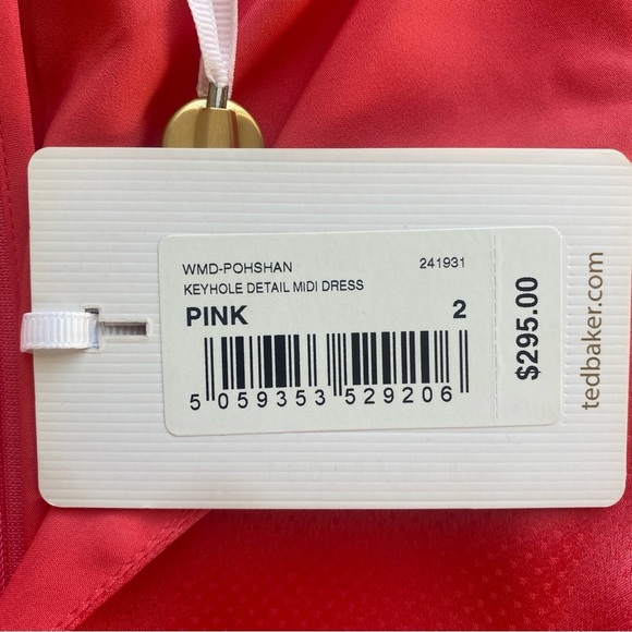 Ted Baker Pink Midi Dress - Picture 8 of 14